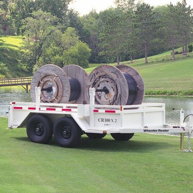 Durable cable reel trailers from AMAC Equipment Limited in Richmond Hill, Ontario.