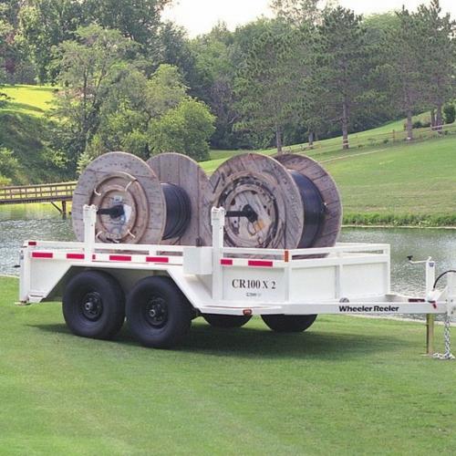 Durable cable reel trailers from AMAC Equipment Limited in Richmond Hill, Ontario.