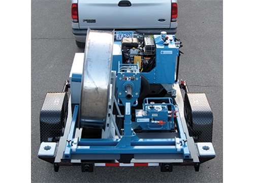 Portable Open Style Fiber Optic Cable Pulling Trailer